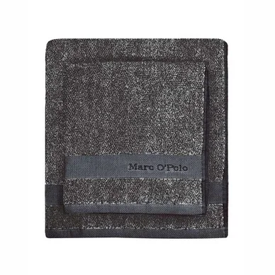 Serviette Invité Marc O‘Polo Melange Marine Light Silver Vente Flash