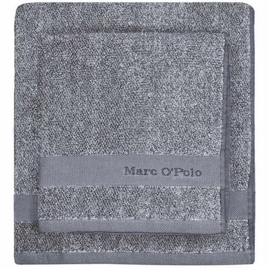 Jusqu'à Épuisement Des Stocks Serviette Invité Marc O‘Polo Melange Smoke Blue Off White