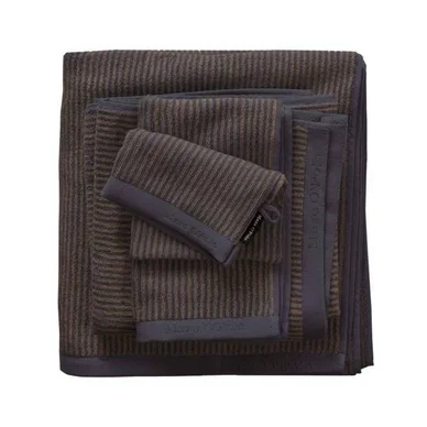 Serviette Invité Marc O‘Polo Timeless Tone Stripe Marine Earth Brown Petit Prix