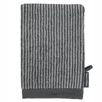 Retour Gratuit Gant de Toilette Marc O‘Polo Timeless Tone Stripe Anthracite Silver