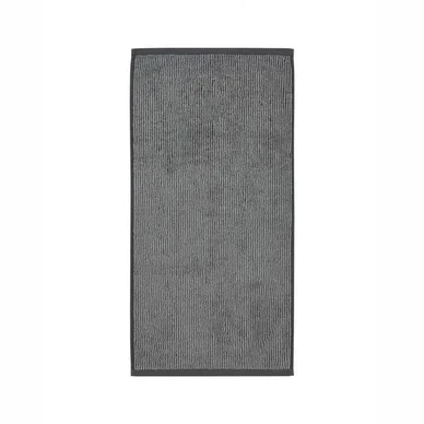 Quantité Limitée Serviette de Toilette Marc O‘Polo Timeless Tone Stripe Anthracite Silver