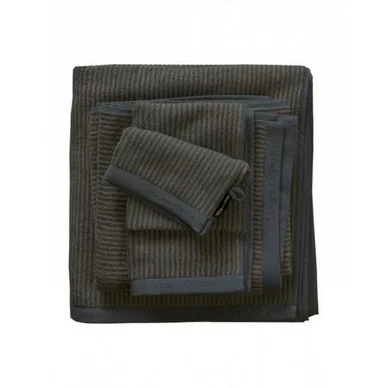 Serviette de Toilette Marc O‘Polo Timeless Tone Stripe Marine Earth Brown Prix Choc
