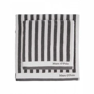 Pas Cher Serviette de Bain Marc O‘Polo Classic Stripe Anthracite Silver