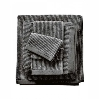 Serviette de Bain Marc O‘Polo Timeless Tone Stripe Anthracite Silver Promotion