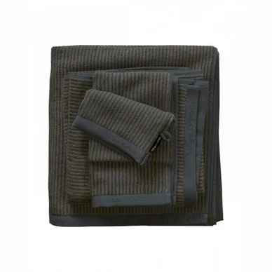 Nouveauté Serviette de Bain Marc O‘Polo Timeless Tone Stripe Marine Earth Brown
