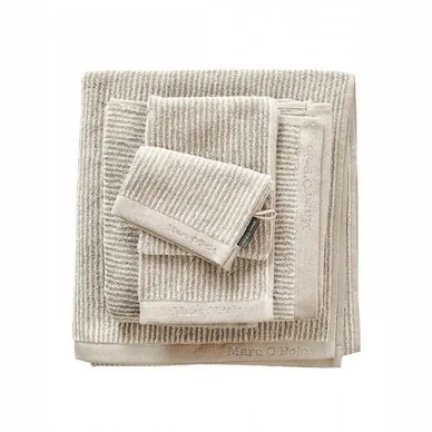 Serviette de Bain Marc O‘Polo Timeless Tone Stripe Oatmeal White Prix Choc