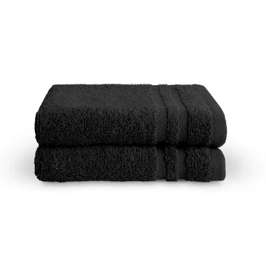 Serviette Invités Byrklund Bath Basics Black Cotton (Lot de 2) Seulement Aujourd'hui