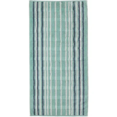 Achat Immédiat Serviette De Douche Cawö Noblesse Lines Stripes Sea Green
