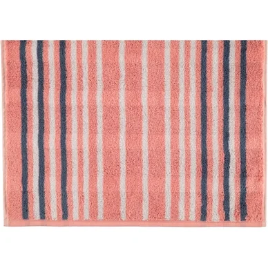 Acheter En Ligne Serviette de Toilette Cawö Noblesse Lines Stripes Rouge (Lot de 3)
