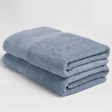 Serviette de Douche Yumeko Faded Blue (Lot de 2) Usine Directe