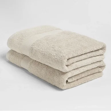 Nouvelle Collection Serviette de Douche Yumeko White Sand (Lot de 2)