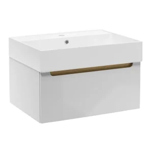 Super Prix Meuble de salle de bain avec lavabo Naturel Stilla 60x30x45 cm blanc (STILLAD06007U2)