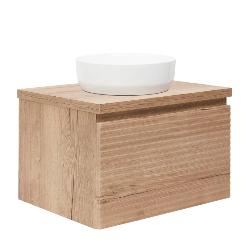 Meuble de salle de bain sous lavabo Naturel Savona 78x43x44,8 cm chêne halifax mat (SAVONA80DHD) Marque
