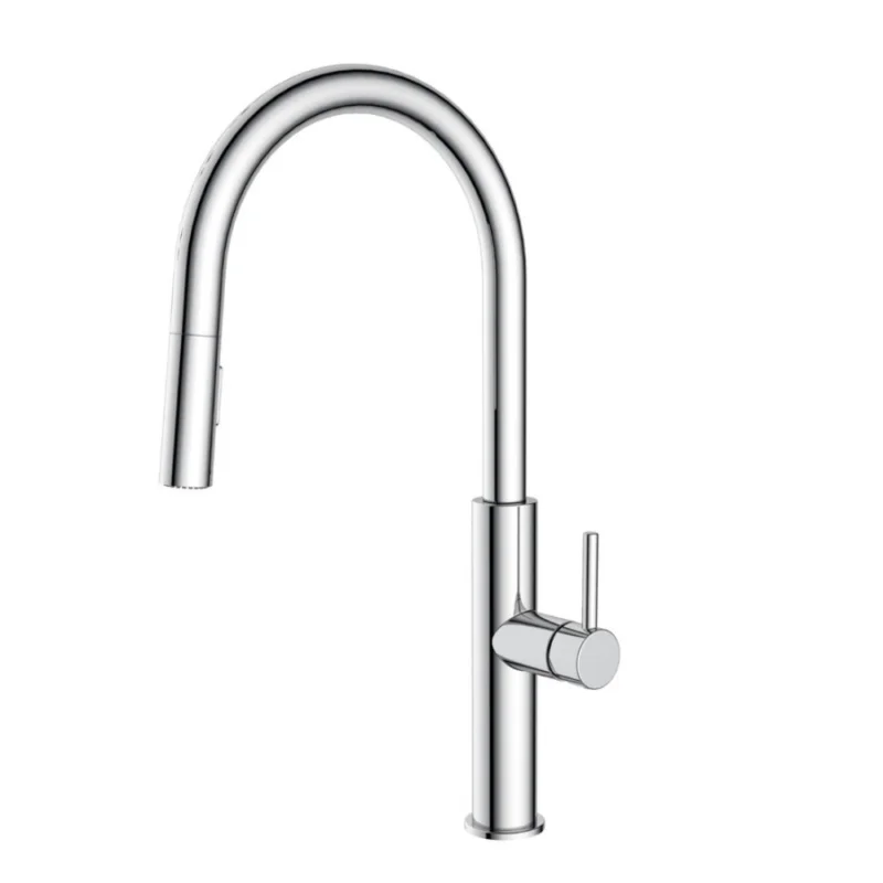 Mitigeur cuisine avec douchette extractible 2 jets, chrome (SATBSD286) Prix Promo