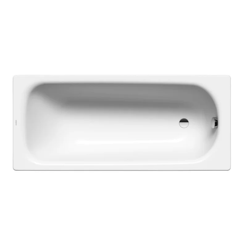 Saniform Plus baignoire rectangulaire avec pieds 160x75 cm acier émaillé, Blanc alpin (112500010001-SET) Certifié