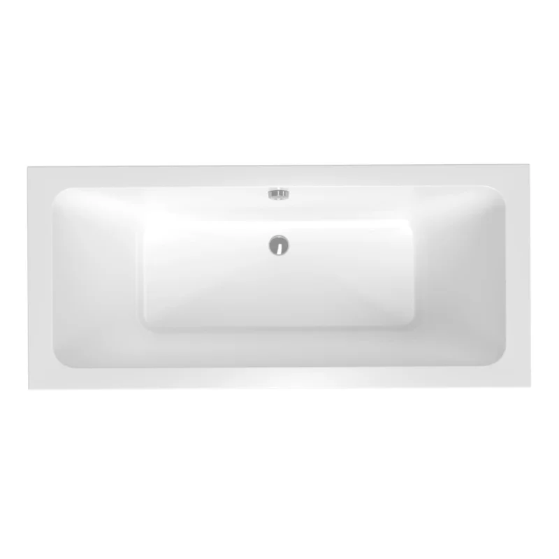 Promotion 180x80 cm Nora Plus baignoire rectangulaire en acrylique, gauche et droite, sans pieds, blanc (NO1800PLUS)