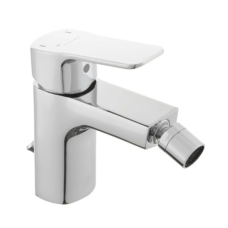 Promotion Saisonnière Cube Way by Siko Mitigeur bidet avec bec chromé et tirette, chrome (CU235)