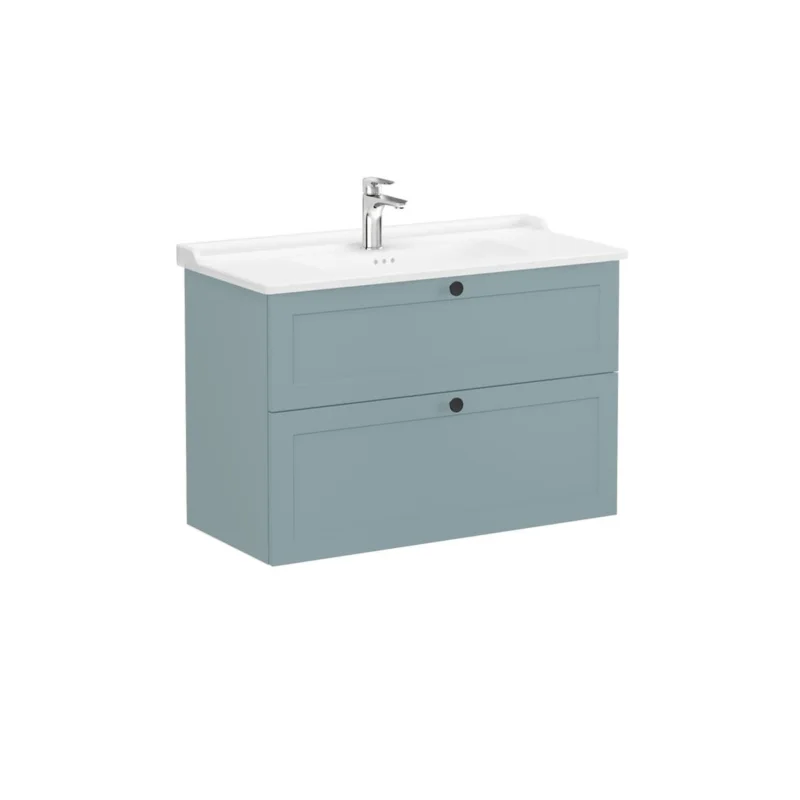 Meuble de salle de bain avec lavabo Vitra Root 100x67x46 cm vert mat (ROOTC100GINTC) Offre Du Jour