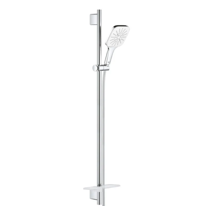 Offre Limitée Rainshower SmartActive 130 Cube set de douche 3 jets avec barre, blanc (26587LS0)