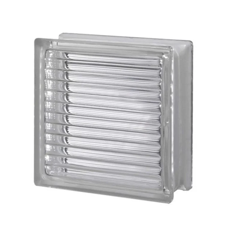 Luxfera brique de verre 19x19x8 cm, gris transparent brillant (1908DP) Bon Plan