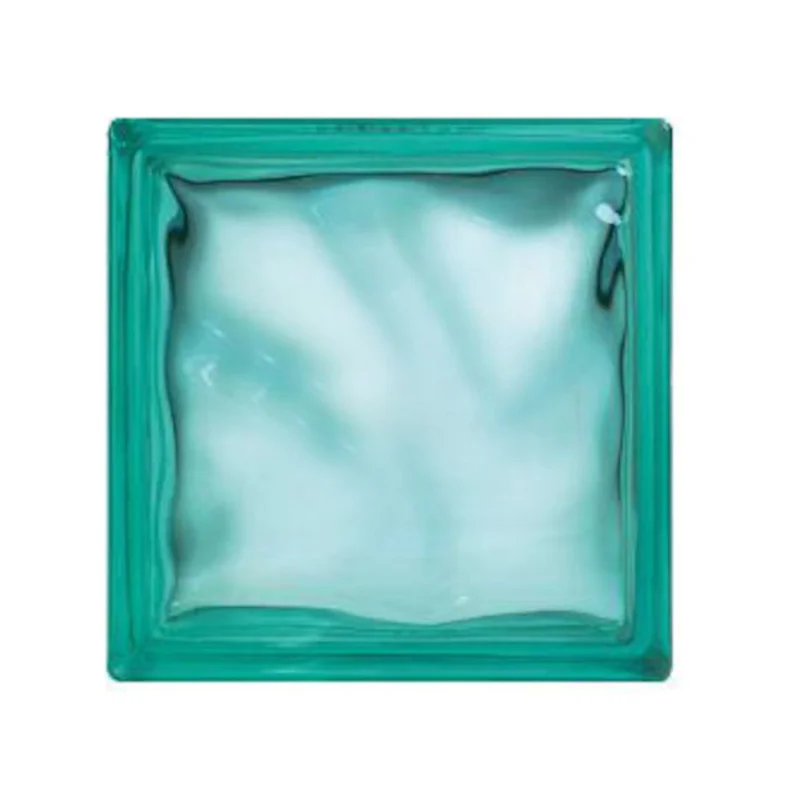 Promotion Luxfera brique de verre 19x19x8 cm, vert transparent brillant (1908WTURQUOISE)