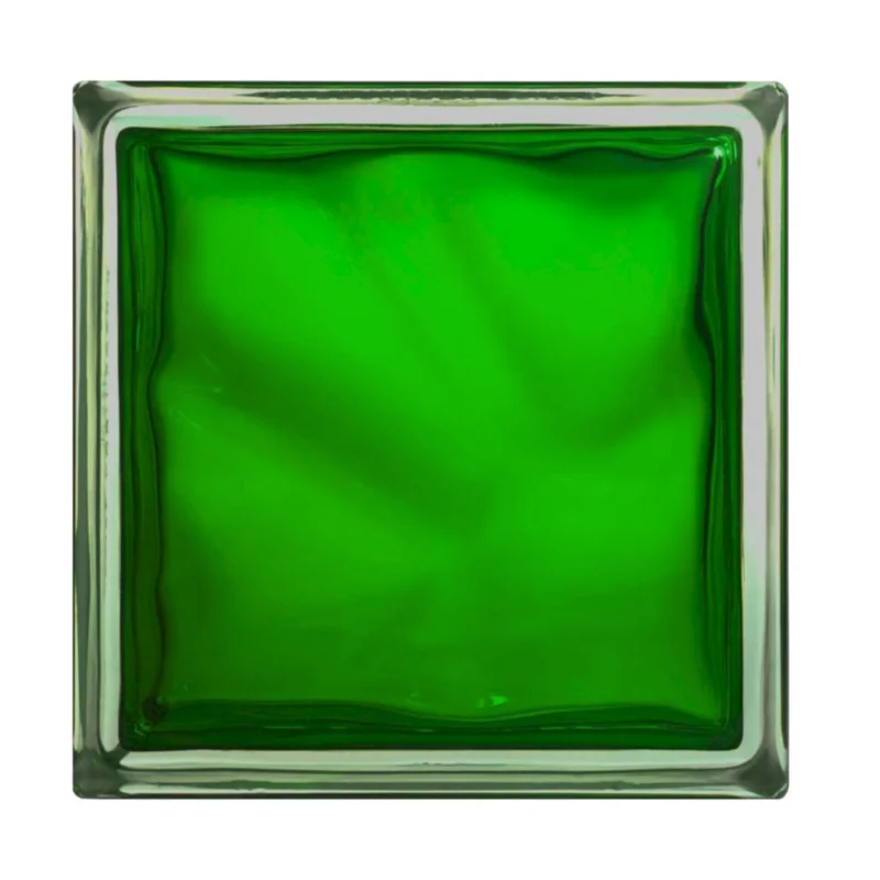 Jusqu'à Épuisement Des Stocks Luxfera brique de verre 19x19x8 cm, vert transparent brillant (1908WGR)