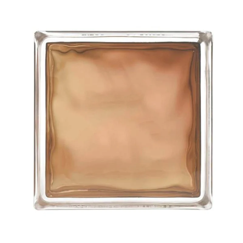 Livraison Express Luxfera brique de verre 19x19x8 cm, brun transparent brillant (1908WBUR)