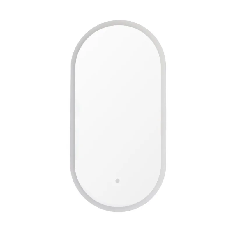 Miroir LED ovale 54 x 94 cm avec capteur tactile et mémoire des réglages SAT Fusion (SATZFULED5494) Promotion
