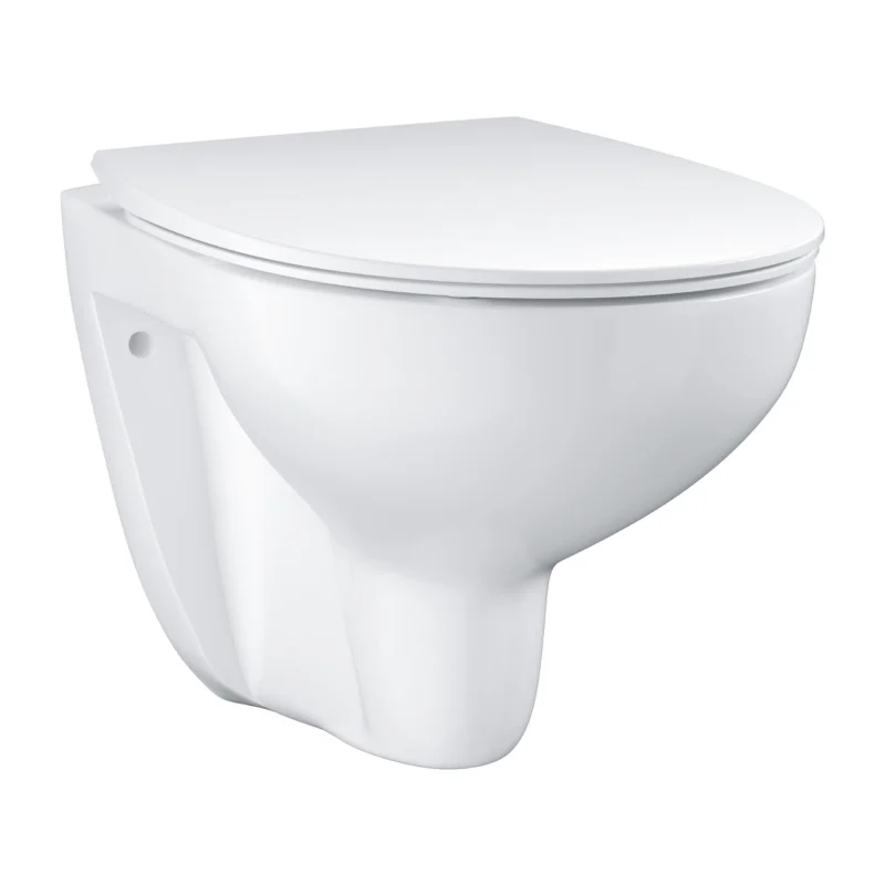 Bau Ceramic ensemble WC suspendu sans bride + abattant SoftClose en Duroplast, blanc (G39899000) Offre Spéciale