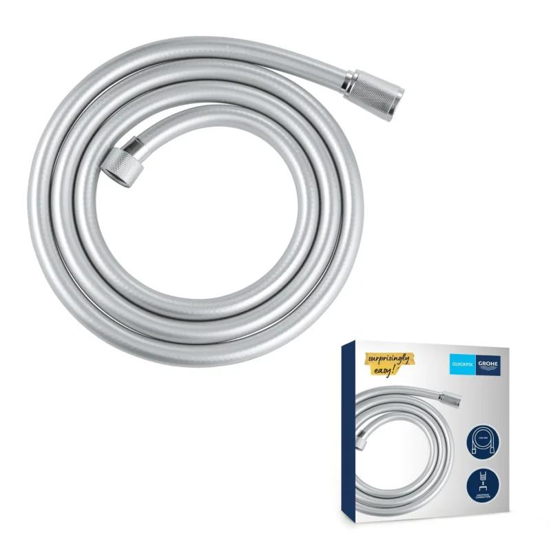 VitalioFlex Silver flexible de douche anti-torsion 175 cm, chrome (G27506001) Pas Cher