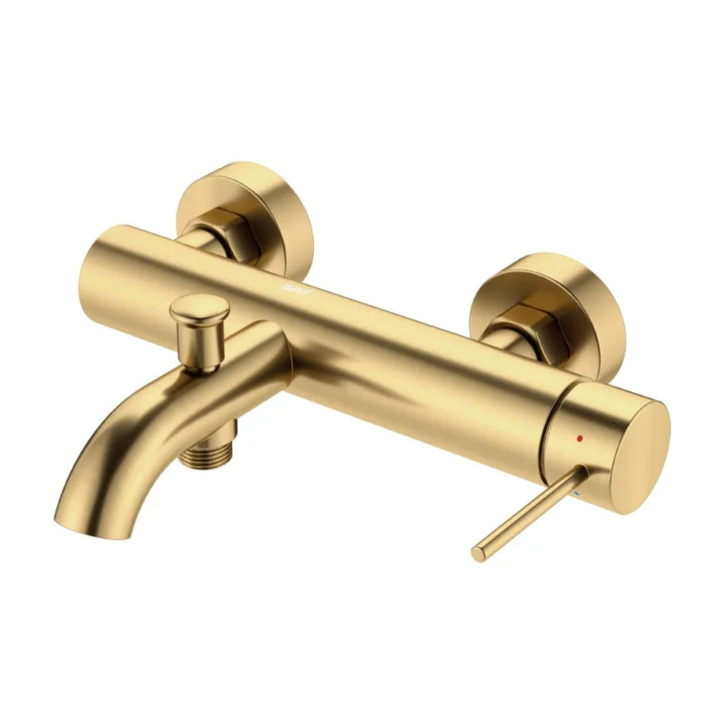 Aurum mitigeur bain/douche 150 mm à levier, or brossé (SATBAUR222BG) Offre Du Jour