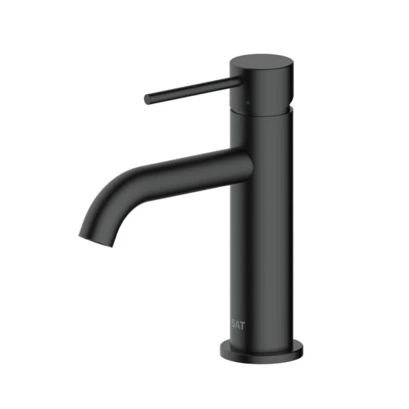 Aurum mitigeur de lavabo 16,5 cm, à levier, sans vidage, noir mat (SATBAUR271C) Prix Choc