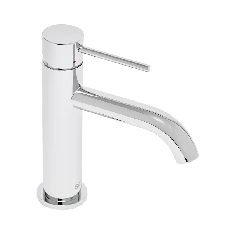 Offre Limitée Aurum mitigeur de lavabo 16,5 cm, à levier, sans vidage, chrome brillant (SATBAUR271CR)