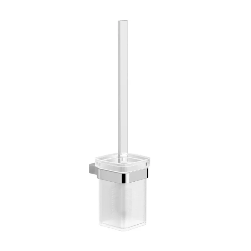 Paiement Sécurisé Simply S Brosse WC, chrome/verre dépoli (SATDSIMS37)