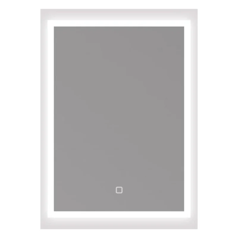 Feel 50x70 cm miroir suspendu rectangulaire avec éclairage LED 3 couleurs et capteur, blanc (SATZFEELOBLED5070) Prix Promo
