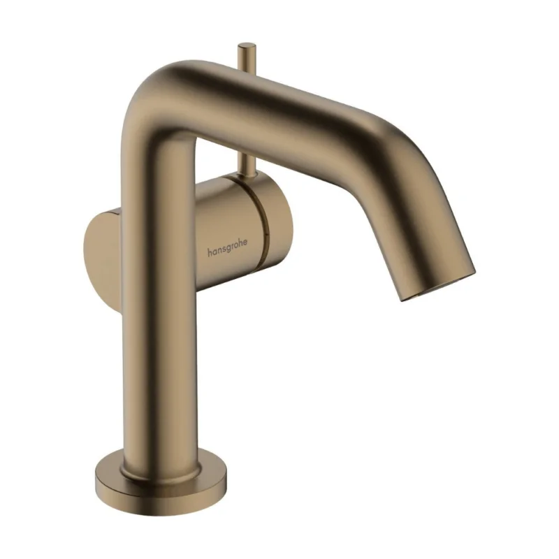 Tecturis S mitigeur monocommande de lavabo éco CoolStart, bonde Push-Open, bronze brossé (73320140) Dernier Modèle