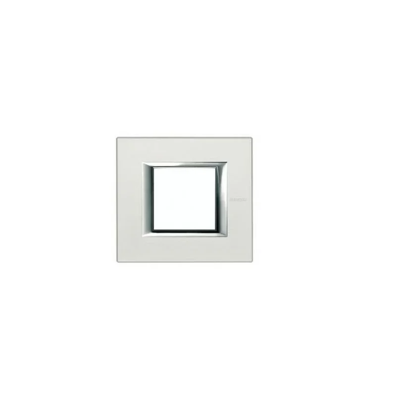 Bticino 23790 Plaque 2 mod. Argent axolute Quantité Limitée