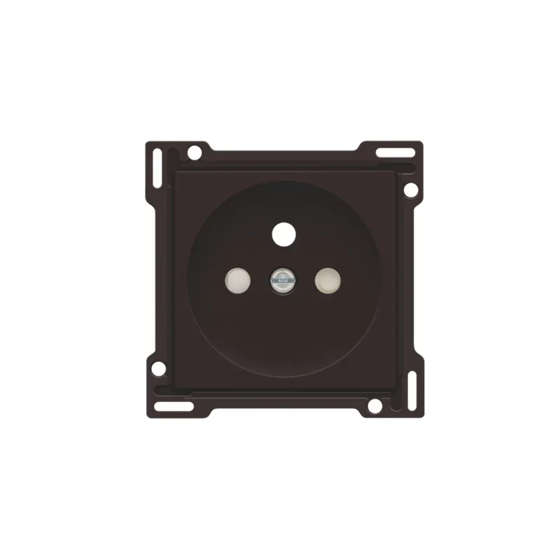 Vente Flash Niko 124-66601 Enjoliveur prise 2P+T dark brown