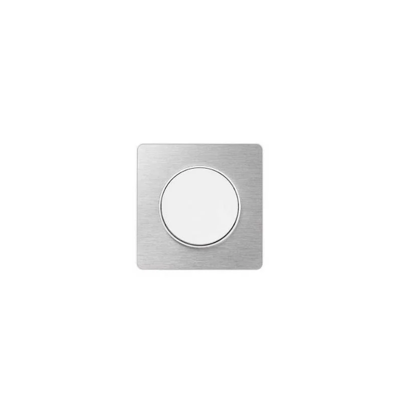 Top Vente Schneider S520802J Plaque Odace touch aluminium brossé 1P