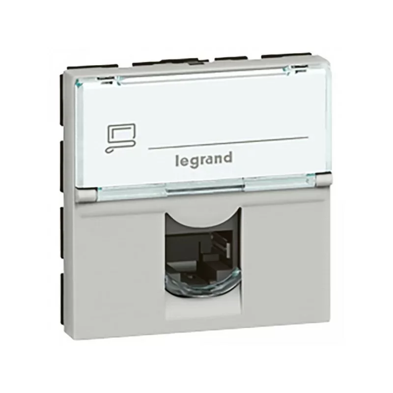 Legrand 079465 Prise RJ45 Cat.6 FTP 2 mod Mosaic Nouvelle Collection