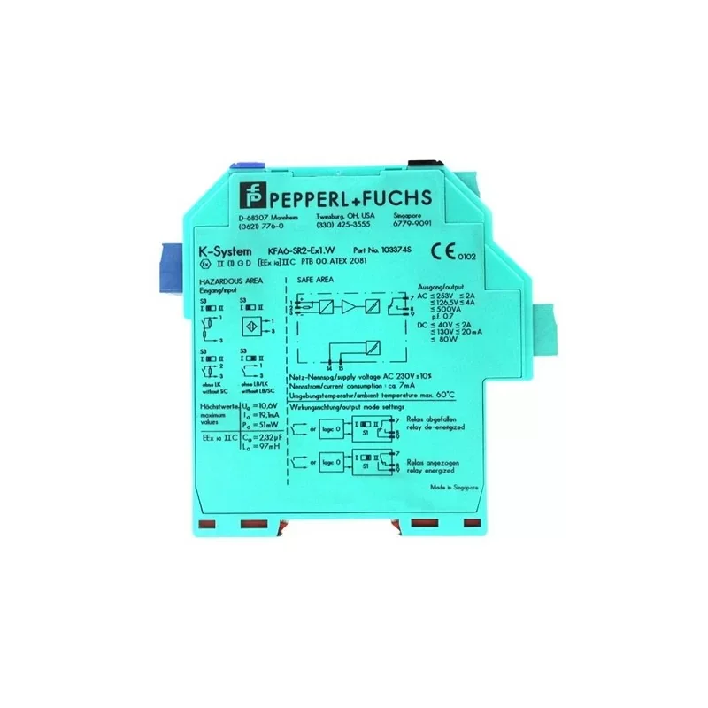Pepperl+fuchs KFA6-SR2-EX1.W Amplificateur de commutation Commande En Gros