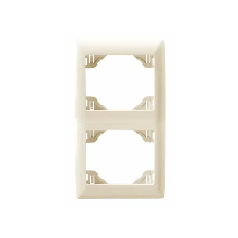 Efapel 70922TMF Plaque double vertical blanc Paiement Sécurisé
