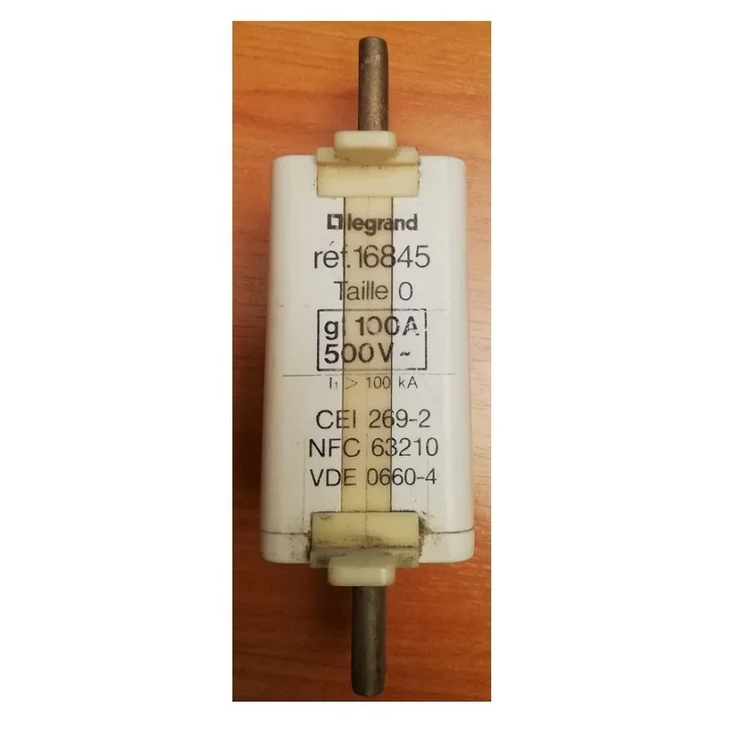 Produit De Marque Legrand 016845 Cartouche fusible GG - taille 0 voyant - 100 A