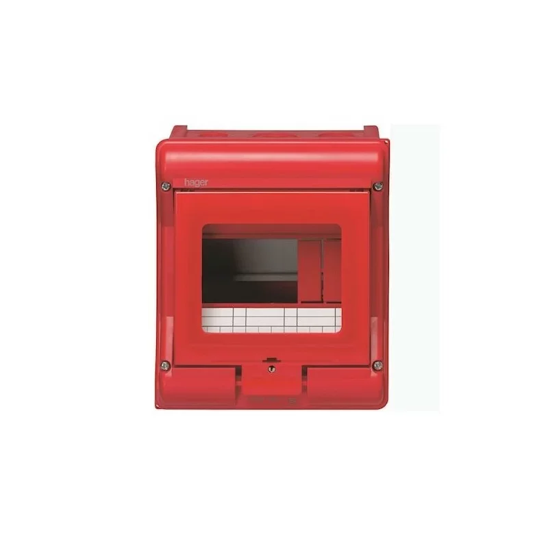 Solde Hager VE105A Coffret sécurité vector IP55 IK07 cl.II équipé p chaufferie 4+2 mod h190xl165mm