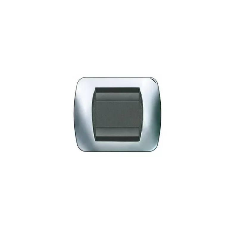 Arnould 20760 Plaque Enjoliveur Métal Chrome - 2 Modules - S. Living Certifié