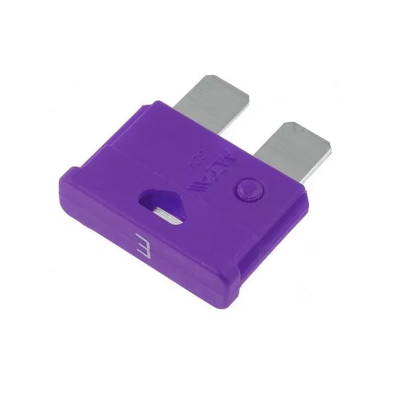 Mta 0700500 Fusibles automobile (x10pcs) 3A Unival 32V 19mm - Violet Soldes