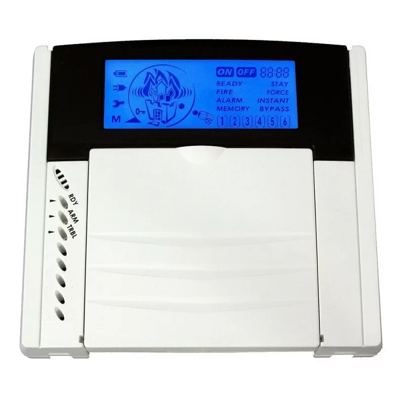 Réduction Teletek LCD63VG Clavier LCD bleu commande pour centrale CA62 - 12 zones