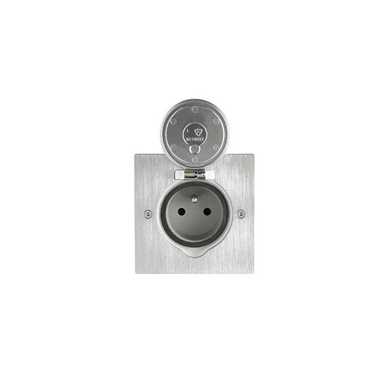 Arnould 48300 Prise de sol 2P+T 16A carrée - platinum Offre Spéciale