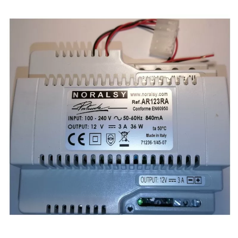 Authentique Noralsy AR123 - Alimentation 12V - 3A - 36W - Gris
