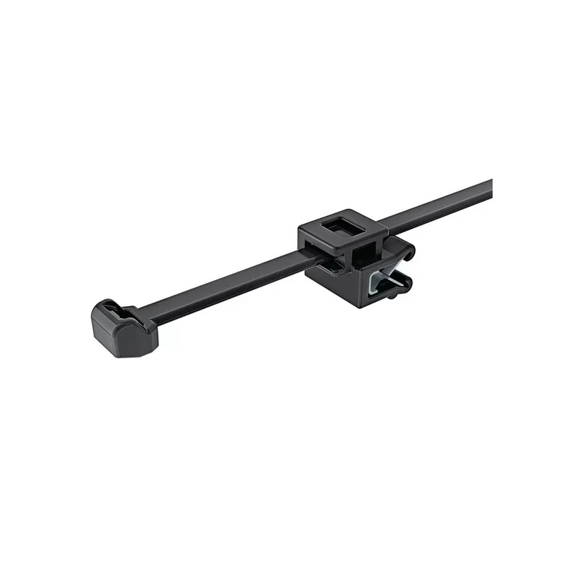 HellermannTyton 150-40591 Lanières assemblées (x500) pour bord de tôle 200x4.6mm - T50ROSEC5A Marque